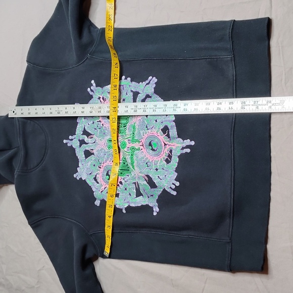 Bridger Bowl Slushy Slalom Hoodie Womens Size Large Black Cotton Heavyweight - Picture 4 of 11